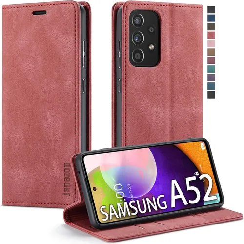 Vista 10 de Funda tipo cartera para Samsung Galaxy A52 5G con bloqueo RFID, color negro