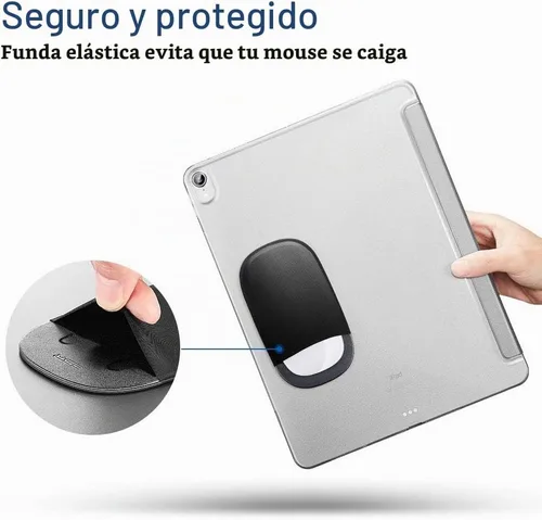 Vista 8 de ESR Soporte delgado para mouse mágico, con adhesivo reutilizable, sin residuos de pegamento, bolsa elástica compacta/funda de transporte, se puede