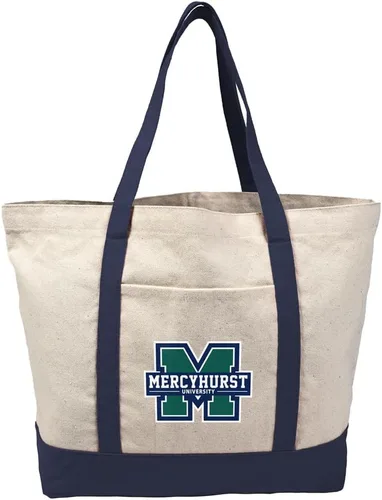 Vista 243 de Campus Lab Bolsa de lona con logotipo primario colegiado con bolsillo externo, bolsa de hombro reutilizable para ir de compras, playa Águilas A&m