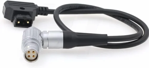 Vista 4 de Cable de alimentación para cámara RED Ranger/V-Raptor XL, batería V-Mount D-tap a ángulo recto 4 pines, 19.7 in