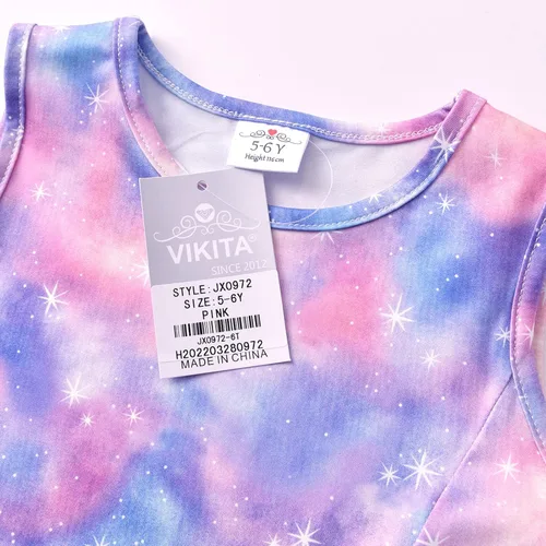 Vista 2 de VIKITA Vestidos de verano sin mangas para niñas de 2 a 12 años