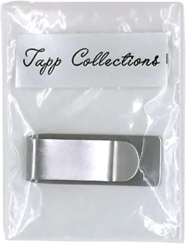Vista 5 de Tapp Collections Clip de dinero delgado de acero inoxidable plateado #3