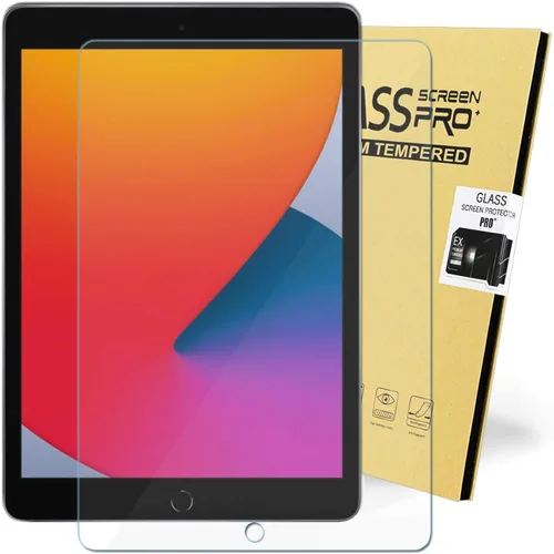 Vista 4 de KIQ Funda protectora protectora de pantalla de vidrio templado para iPad 9, 8, 7, 10.2, transparente, sensible al tacto, resistente a los arañazos