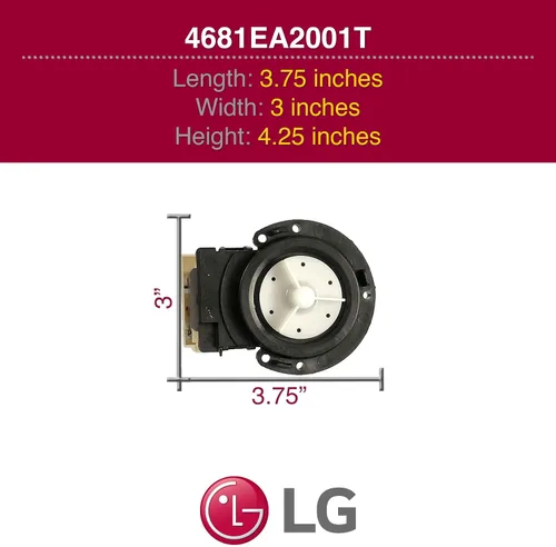 Vista 10 de LG, 4681EA2001T, Bomba de desagüe para lavadora