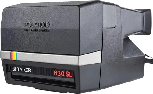 Vista 7 de Polaroid 630 SL Lightmixer Plata con Rayas Arco Iris