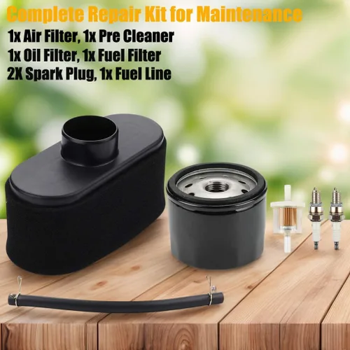 Vista 2 de FR691V Kit de cambio de aceite FR730V Kit de afinación para Kawasaki FR651V FR691V FR730V FS691V Cortacésped motor 11013-0752 Filtro de aire