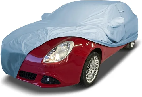 Vista 42 de iCarCover Funda de automóvil personalizada de alta calidad para Alfa Romeo 147 2002-2007, resistente, impermeable, para todo tipo de clima, lluvia