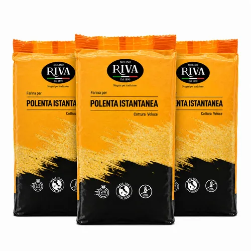 Vista 10 de Yellow Instant Polenta Molino Riva - Listo en 2 minutos - 2.2 libras (2.2 lbs)