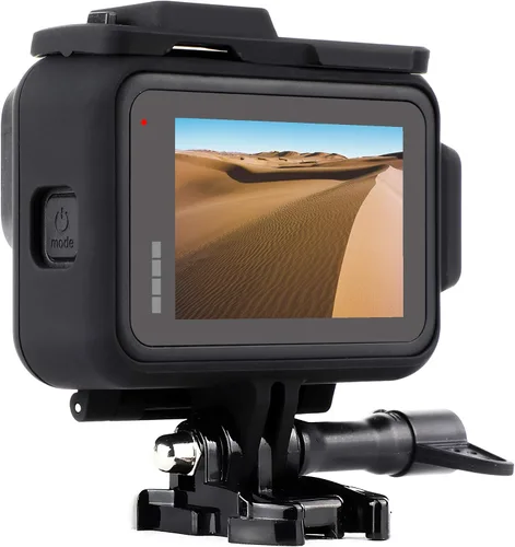 Vista 2 de GEPULY Carcasa protectora de montaje en marco para GoPro Hero 9 10 11 12 13 negro, ranura doble incorporada para zapata fría, funda para jaula