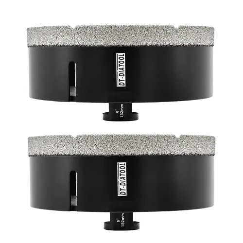 Vista 22 de DT-DIATOOL Broca de núcleo de diamante de 1/4 pulgada con hilo 5/8"-11 de vacío soldado para baldosas de porcelana, cerámica, gres, mármol, granito