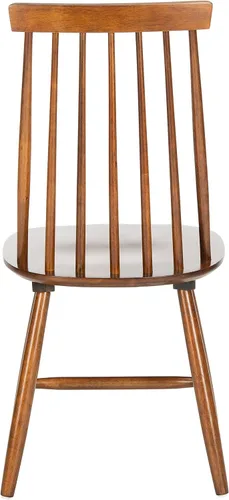 Vista 5 de SAFAVIEH Home Collection Priam Farmhouse - Silla de comedor con respaldo de husillo marrón nogal