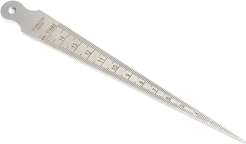 Vista 2 de 0.039-0.591 in/1/32-5/8 prueba de calibre de soldadura cónico inoxidable pulgada de inspección del soldador cubital pulgada y métrica para medir