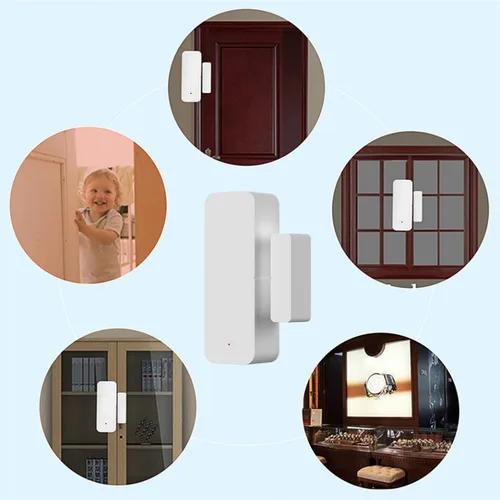 Vista 7 de Detector de ventana con sensor de puerta WiFi: sensor de contacto inteligente de ventana, detector magnético inalámbrico de puerta abierta