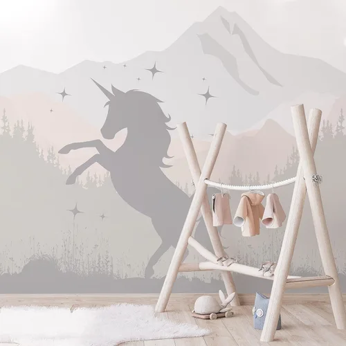 Vista 24 de Alwayspon Mural de pared de tela de arco iris, autoadhesivo, adhesivo de pared para decoración de habitación de niños, cuarto de bebé, acuarela
