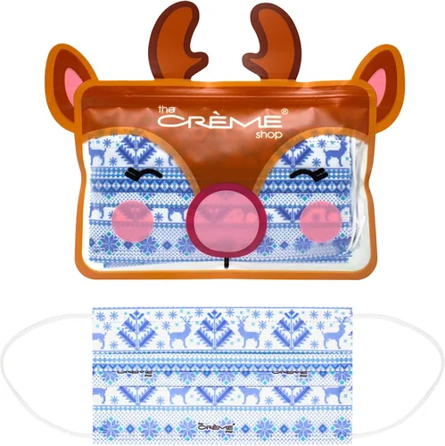 Vista 5 de The Crème Shop - Mascarillas protectoras desechables de 3 capas, incluye bolsa de viaje reutilizable y reutilizable (10 máscaras)