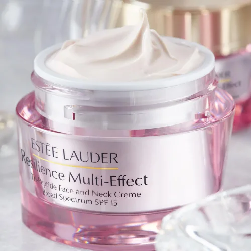 Vista 4 de Estée Lauder Resilience Multi-Effect Tri-Peptide Face and Neck Cream Moisturizer SPF 15 Plumping & Anti-Aging
