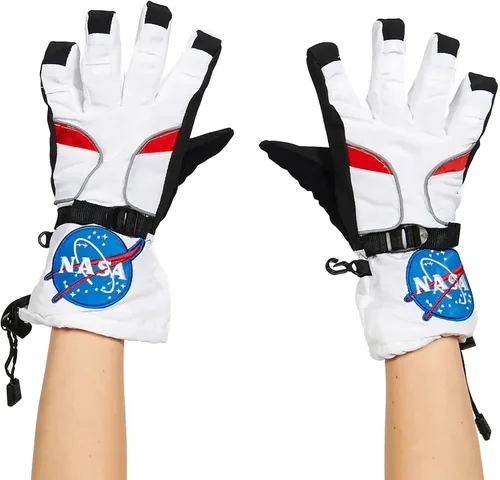 Vista 3 de Guantes para disfraz de astronauta, Blanco