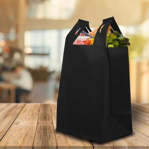 Vista 2 de DISCOUNT PROMOS Custom Bodega Lightweight Tote Bags Set of 10-100, Personalized Bulk Pack - Reusable, Grocery, Tradeshow