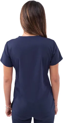 Vista 2 de Adar Pro - Ropa quirúrgica para mujer, camisa con cuello en V