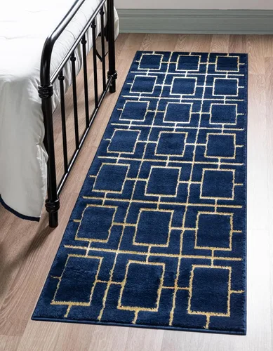Vista 45 de Marilyn Monroe Glam Collection - Alfombra decorativa (2' x 3' 1" Rectángulo Negro y Oro)