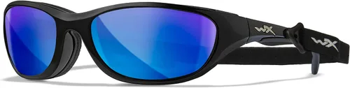Vista 2 de Wiley X Airrage - Marco negro brillante con lentes de espejo polarizadas