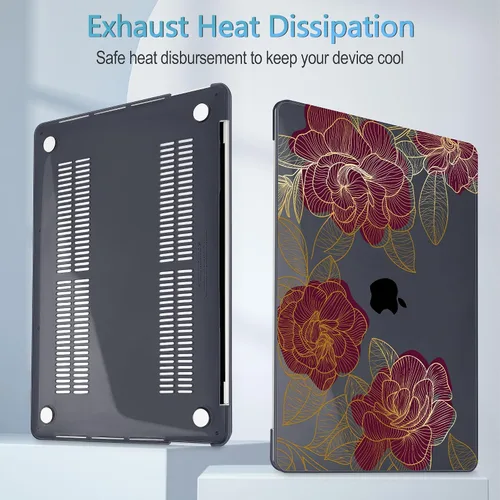 Vista 4 de Mektron Funda para MacBook Pro de 16 Pulgadas A2141 Versión 2019 con Pantalla Liquid Retina/Touch ID, Carcasa Rígida de Plástico con Funda