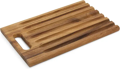 Vista 14 de Ironwood Gourmet 28330 Local 338 Bagel Miter, Madera de acacia, 7 x 5.5 x 2.5 pulgadas
