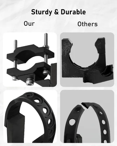 Vista 5 de Belinous Soporte para Armas UTV, Rack para Armas UTV Rack para Arco Soporte para Pala se Ajusta a Barras de Rollo de 1.75"- 2" Compatible