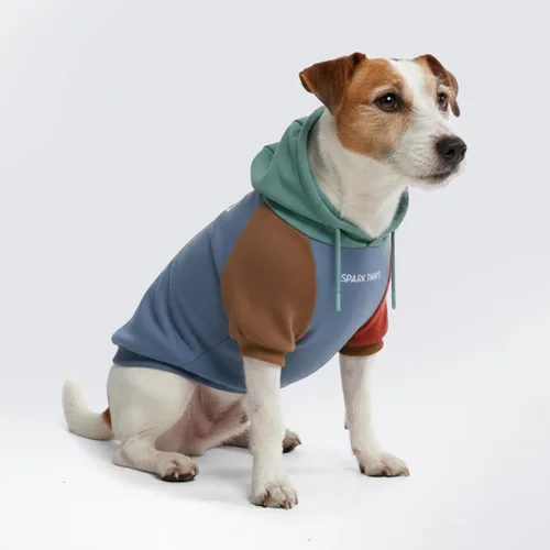 Vista 86 de Spark Paws Sudadera con capucha para perro, suéter de primera calidad para perros pequeños, medianos y grandes Trajes cálidos para bulldogs