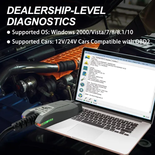 Vista 4 de Vgate vLinker FS USB OBD2 a USB Herramienta de diagnóstico de coche lector de código para FORScan OBD2 adaptador