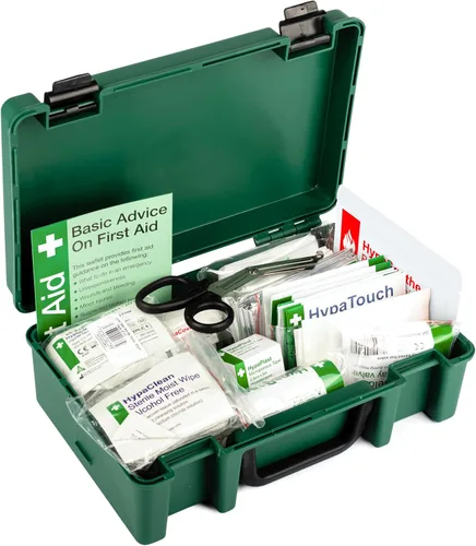 Vista 5 de Safety First Aid Kit de primeros auxilios de economía grupal BS 8599 obediente, pequeño totalmente abastecido Fully-Stocked Workplace Kit