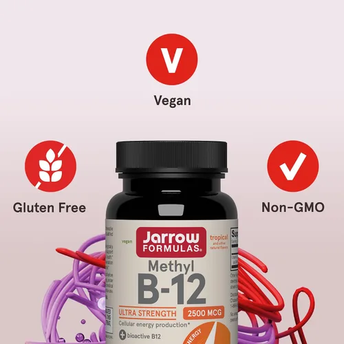 Vista 4 de Metil B12 1 de Jarrow Formulas , B2500, 1, 1