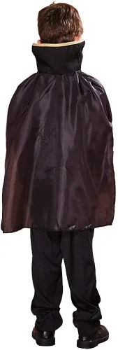 Vista 8 de Snailify Disfraz de vampiro para niños conjunto completo de Halloween con collar de capa colmillos
