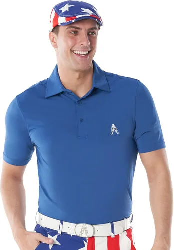 Vista 3 de Gorra plana de golf Royal & Awesome para hombres, divertidas gorras de golf