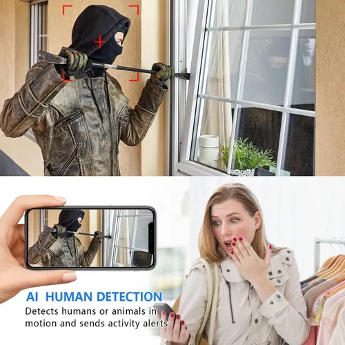 Vista 4 de Cámara de batería Wifi más pequeña, HD1080P Cámara inalámbrica Wifi para cámara de seguridad casera, cámaras portátiles Monitor de bebé con visión