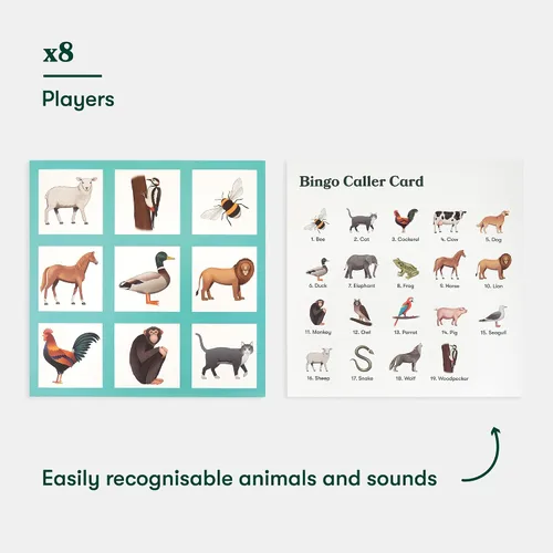 Vista 5 de Relish Animal Bingo Game - Productos para el Alzheimer y actividades de demencia, juegos de demencia y regalos para personas mayores y ancianos
