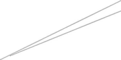 Vista 71 de Uxcell Tubo capilar de acero inoxidable 304, OD 0.4 mm x 0.1 mm de grosor de pared, 250 mm de longitud, tubo metálico para maquinaria industrial