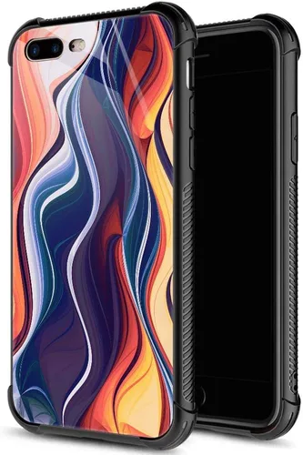 Vista 8 de ZHEGAILIAN Funda para iPhone 7/8 Plus, protección de grado militar, esquinas a prueba de golpes, funda antiarañazos para iPhone 7/8 Plus, girasol