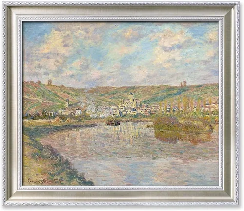 Vista 88 de IPIC - Reproducción artística de los lirios de agua de Claude Monet 1906, impresiones giclée coinciden con el marco dorado clásico, arte de pared