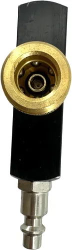 Vista 4 de Zeluga 22-161 Colector de aire de 3 vías con acoplador de conexión rápida NPT de 1/4 pulgadas, divisor de aire neumático industrial, conector
