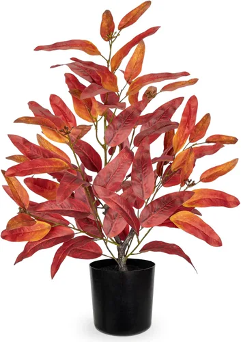 Vista 8 de Briful Plantas artificiales de eucalipto para decoración del hogar, juego de 2 plantas de eucalipto verde salvia, plantas artificiales pequeñas