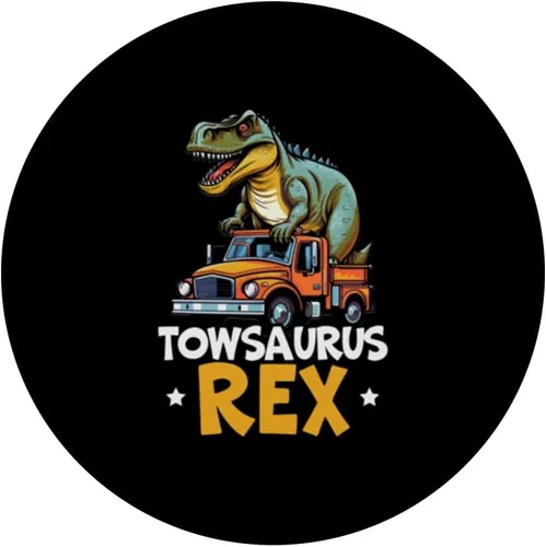 Vista 3 de Conductor de grúa orgulloso camionero remolque remolque remolque PopSockets intercambiables PopGrip