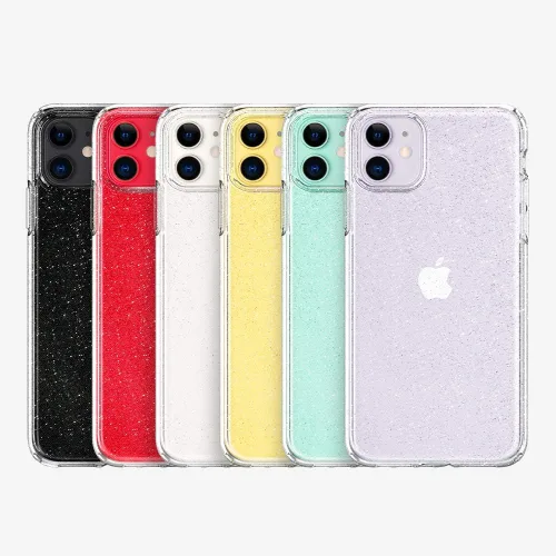 Vista 7 de Spigen Purpurina de cristal líquido diseñada para iPhone 11 (2019) - Cuarzo de cristal