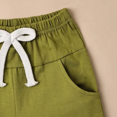 Vista 16 de Ropa para bebé niño pequeño, trajes de verano de manga corta, camiseta de retazos y pantalón con bolsillo, conjunto de 2 piezas, 12 meses a 4 años