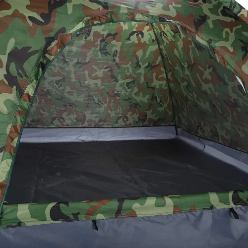 Vista 3 de HOBBN - Tienda de campaña de camuflaje para 3 – 4 personas, tela impermeable para mochileros, tiendas de campaña familiares, para senderismo