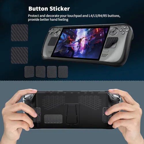 Vista 7 de Funda protectora con soporte para cubierta de vapor, funda de TPU suave y cubierta de vapor, protección completa para accesorios de cubierta