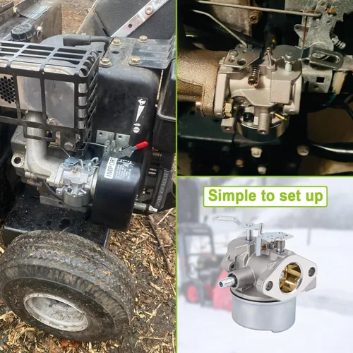 Vista 5 de Carburador 640052 para Generadores, Máquinas quitanieve, Trituradoras o Picadoras Tecumseh HMSK80 HMSK90 de 8HP, 9HP, 10HP LH318SA LH358SA