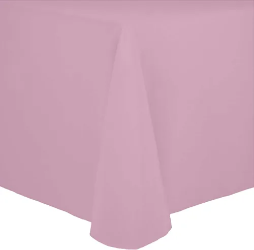Vista 9 de Ultimate Textile Cotton-Feel - Mantel ovalado de poliéster hilado resistente a las manchas y a las arrugas, lavable a máquina, color berenjena, 1