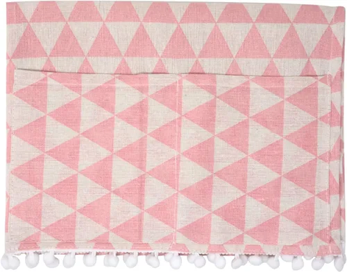 Vista 5 de yueton Funda para horno de microondas, color rosa, a prueba de polvo, funda de algodón y lino, protector de electrodomésticos para el hogar