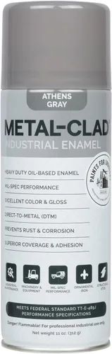 Vista 25 de Pinturas para la industria Esmalte industrial, Pintura en aerosol - Maquinaria de hierro de metal de acero - 1 lata (aluminio metálico) 9-S-1423